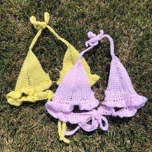 Crochet Frilly Halter Top | More Colours